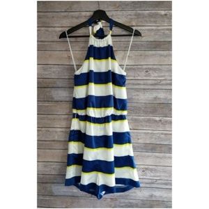 VENUS | Striped Halter Romper